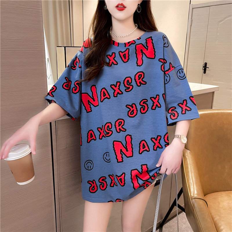 2021新款网红ins超火短袖t恤女装春夏潮情侣装大码宽松上衣详情2