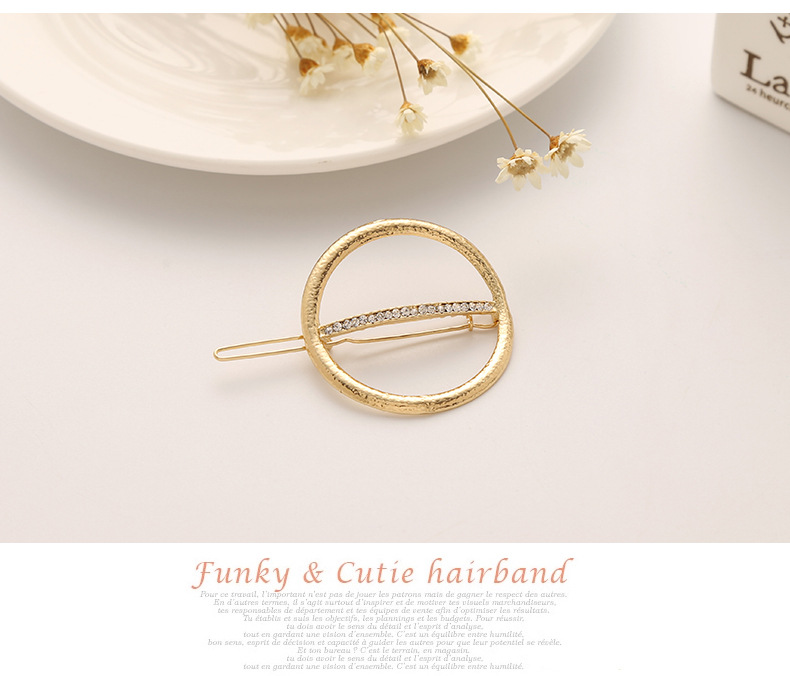 Wholesale of new Korean version headwear: geometric triangular square heart-shaped four-leaf clover hair clips, frog clips, and edge clips pic 8