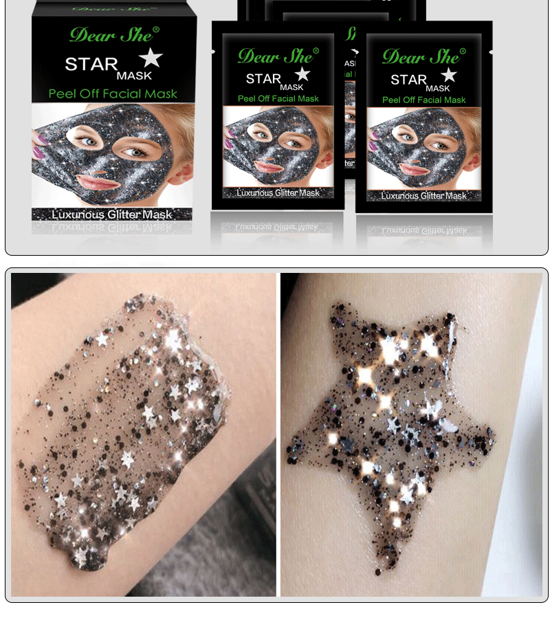 Cross-border wholesale Amazon Starry Sky peel-off mask hydrates, brightens complexion, softens and refines pores pic 10