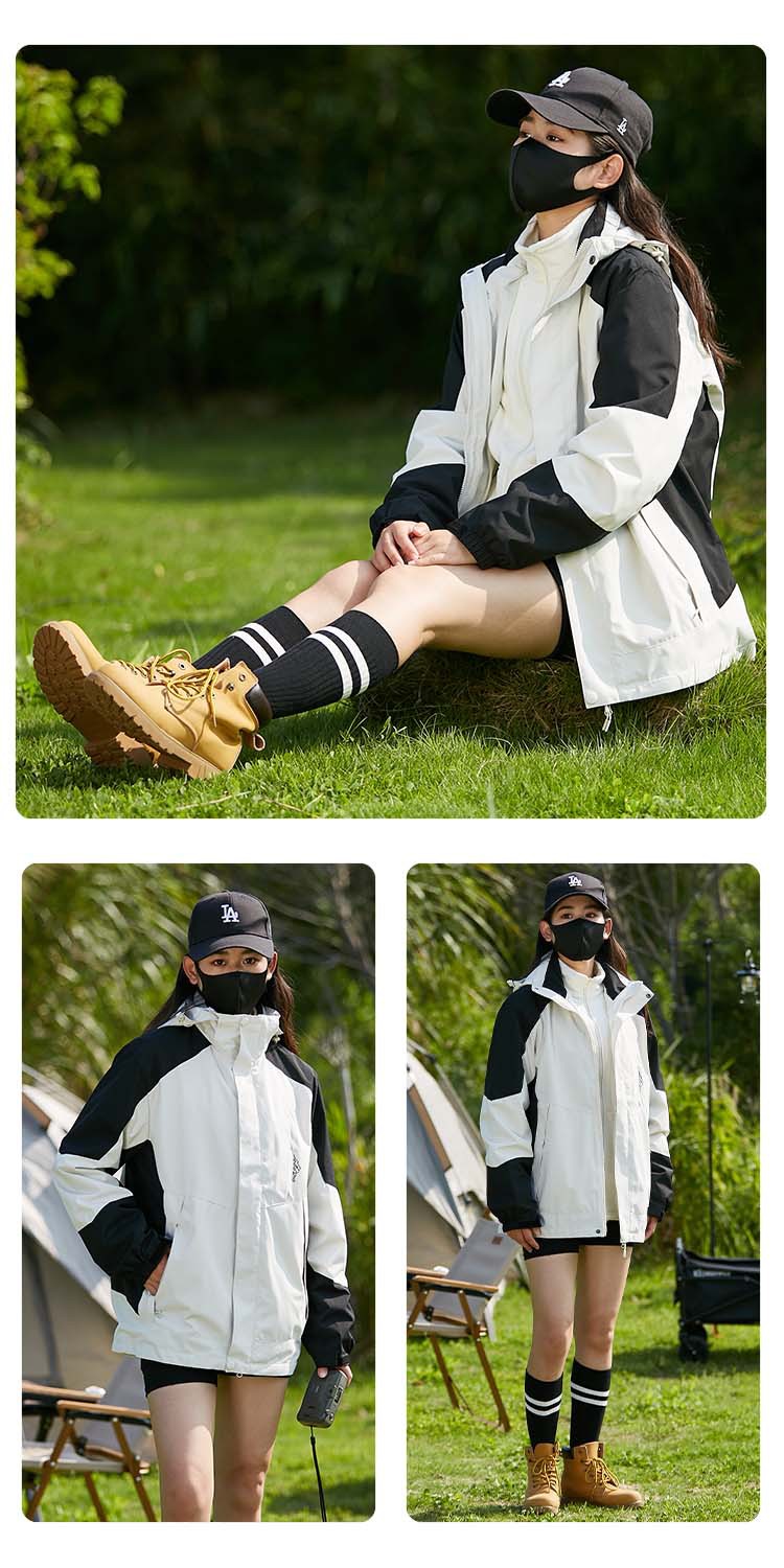 冲锋衣男女户外三合一外套进藏情侣潮牌爬山23新款防风登山服爬山详情3