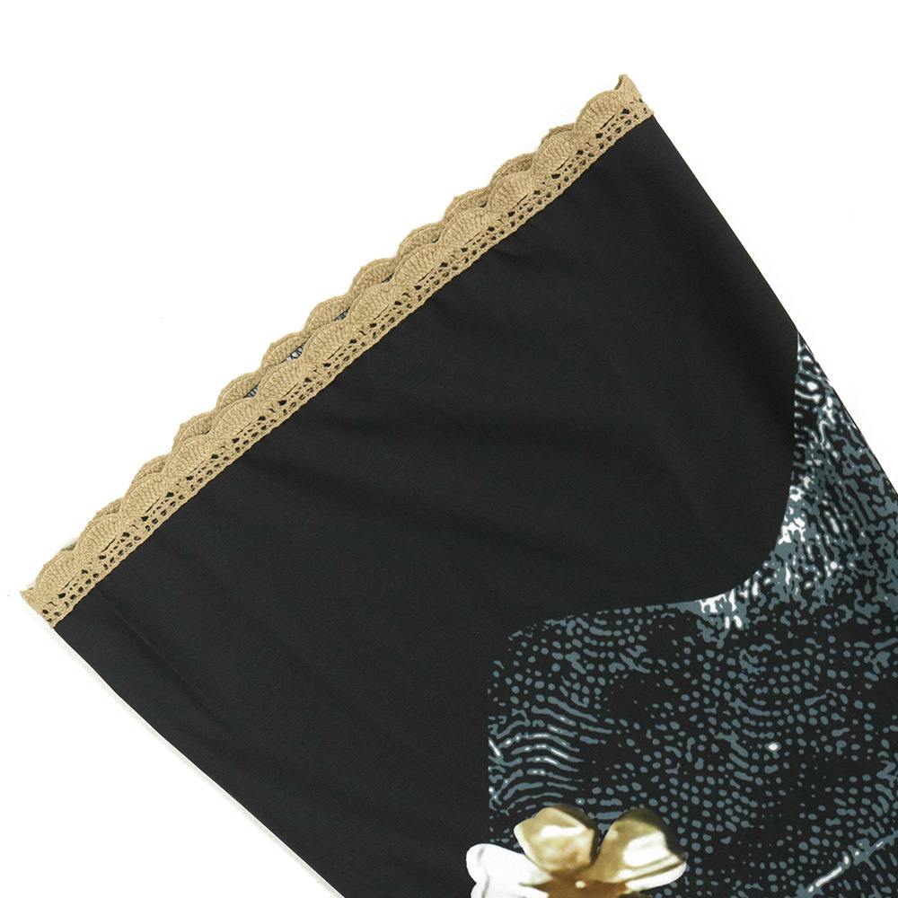 XQY500263 Cross-border Middle East Muslim Robe Dubai Arab printed Robe Dress with belt pic 26