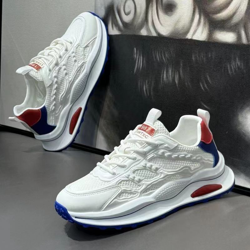 夏季男士镂空网鞋24新款软底透气小白鞋百搭休闲运动鞋潮流老爹鞋详情18