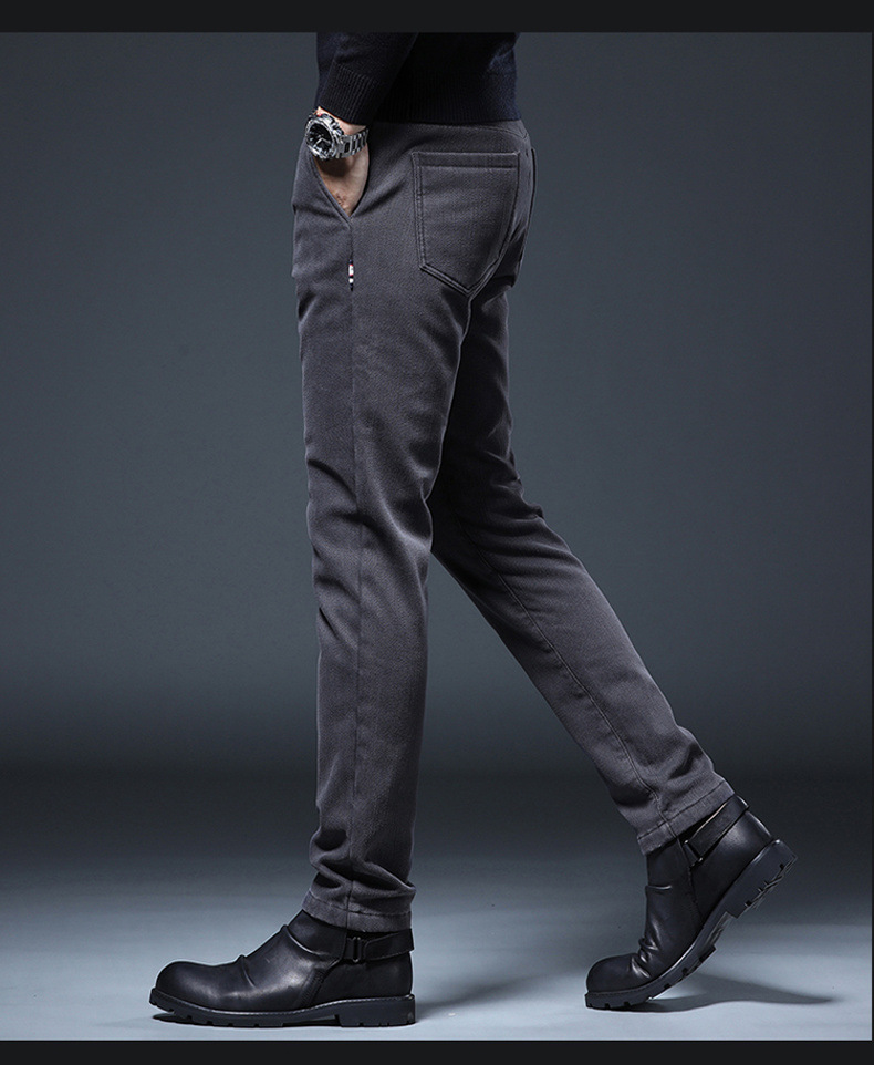 新款秋冬季男士休闲裤男帅气韩版小脚裤弹力运动青年长裤子男潮流详情33