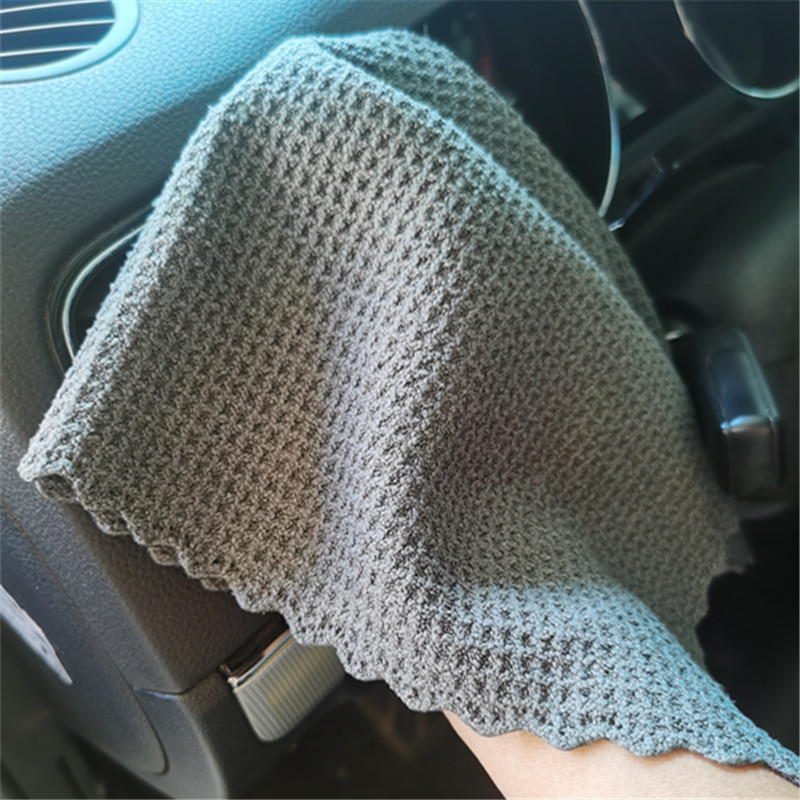 汽车擦车毛巾吸水洗车抹布车内饰品吸水菠萝格超细纤维擦拭布厂家详情12
