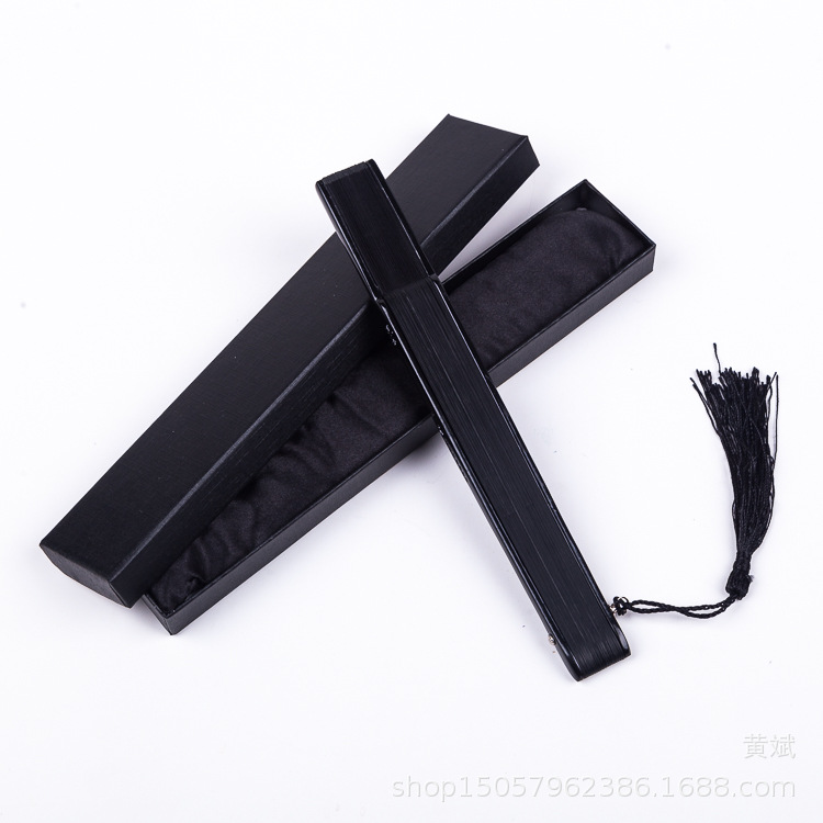 烤漆黑色红色扇子折扇中国风女式古风古典舞蹈扇工艺扇亚马逊扇详情16