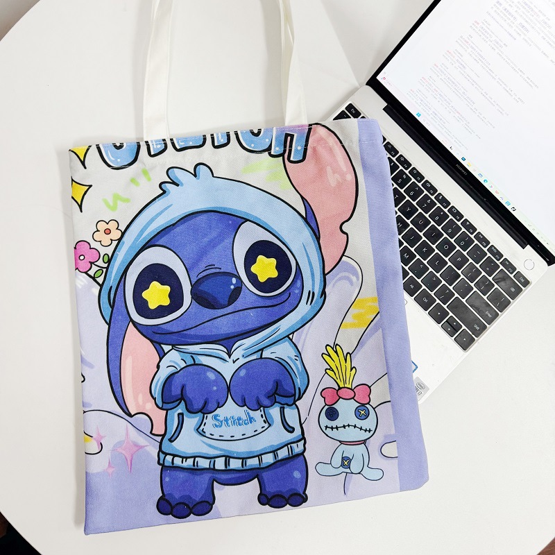 书包手提袋大容量学生单肩星空手提袋百搭ins上课帆布包加厚结实详情18