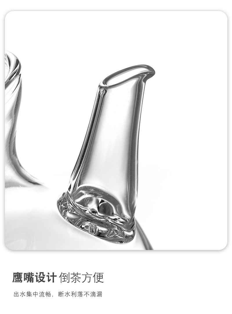 爆款仿宋茶壶自带过滤绿茶壶耐热玻璃加厚小青柑茶壶可明火加热壶详情12