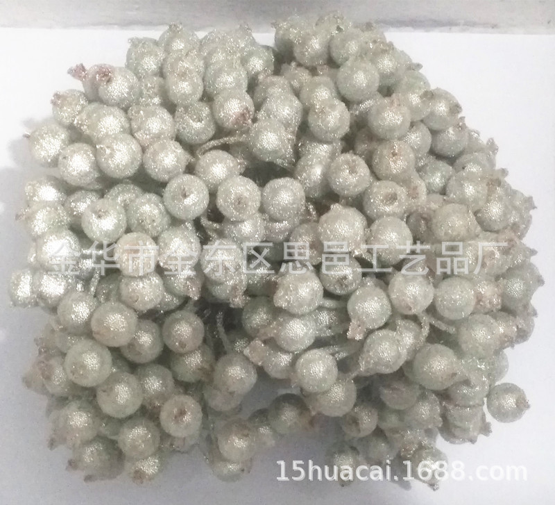 12 Single-head glass bead fruit simulation pomegranate foam frost-falling simulation bayberry bead Christmas material manufacturer pic 8