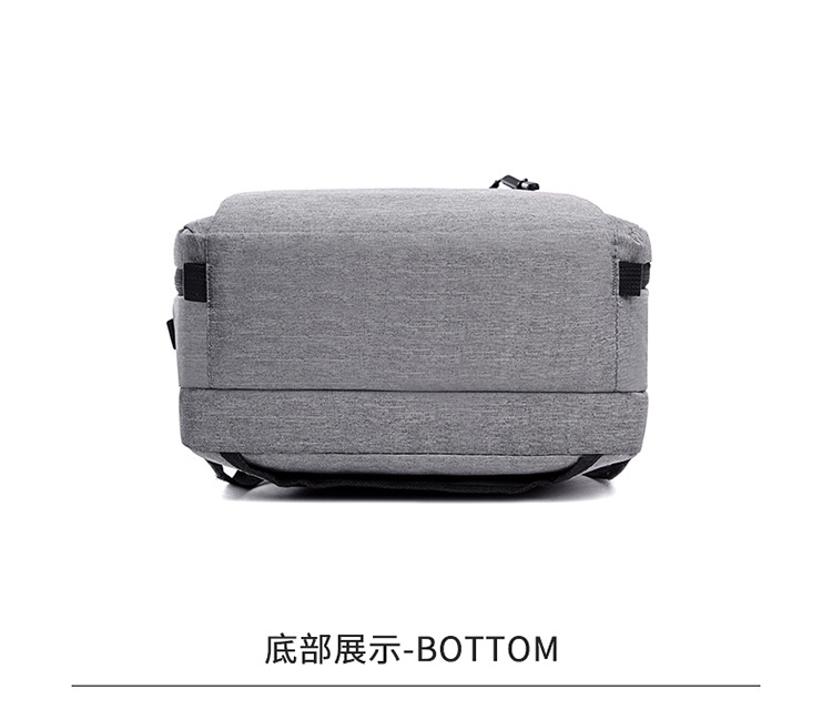厂家定做电脑背包 usb充电多功能防水小米双袋商务双肩包定制logo详情26