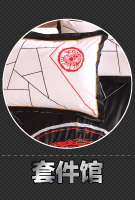 Shefan Hotel Supplies Pure cotton 40-count encrypted hotel four-piece set Satin strip bedding pic 5