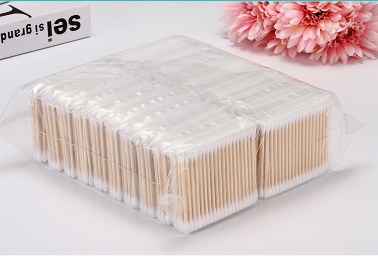 Premium sanitary cotton swabs, 100-piece set, high-quality double-headed cotton swabs, disposable makeup cotton swabs, cotton swabs, makeup tools pic 15