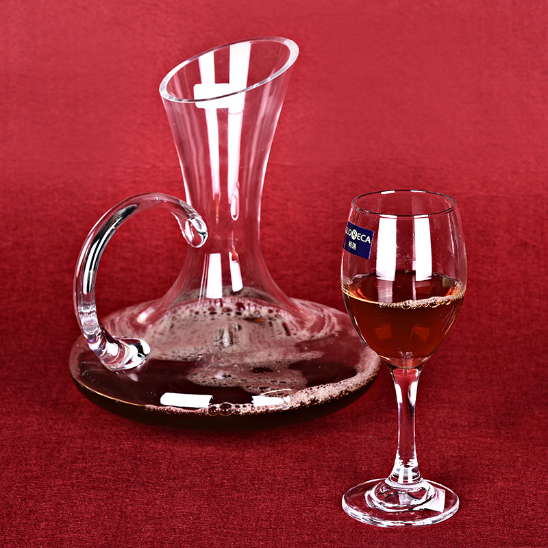 Crystal glass decanter, hand-handled wine pot, household restaurant quick handle decanter, wine pouring pot, household decanter, hotel decanter, glass decanter, decanter, wine pouring pot pic 6