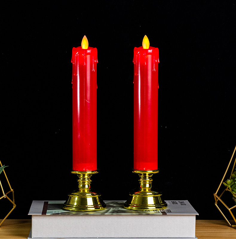 仿真电子蜡烛led蜡烛灯气氛布置蜡烛灯无烟装饰灯长杆摇摆蜡烛详情12