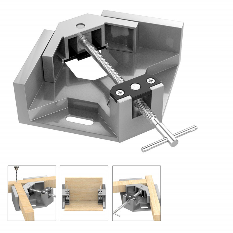 90-degree aluminum alloy single handle woodworking right-angle clamp, Angle clamp, woodworking tools, woodworking clamp pic 11