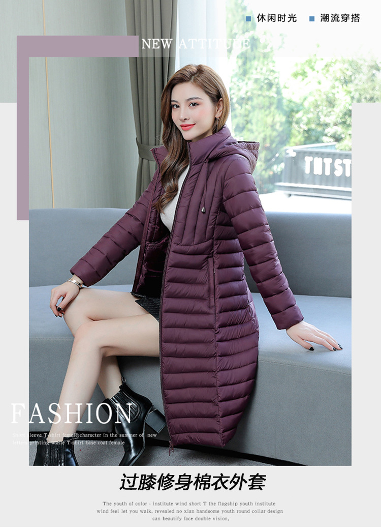 A mid-length cotton-padded jacket for women, 2020 winter new style Korean large-sized slim-fit down cotton-padded jacket, one piece consignment pic 1