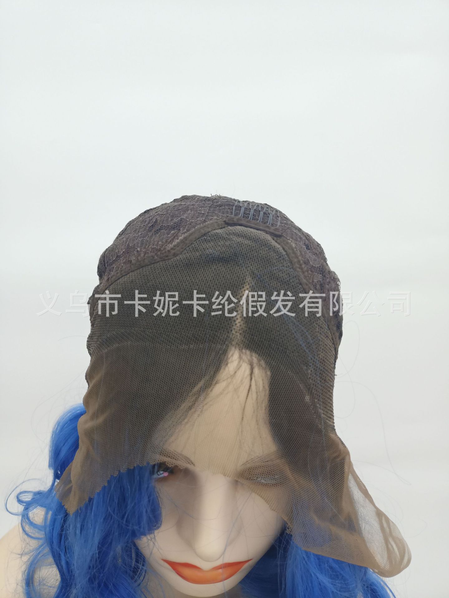 Newlook新款 欧美爆款短款大波浪浅蓝色blue wig头套 short bob详情17