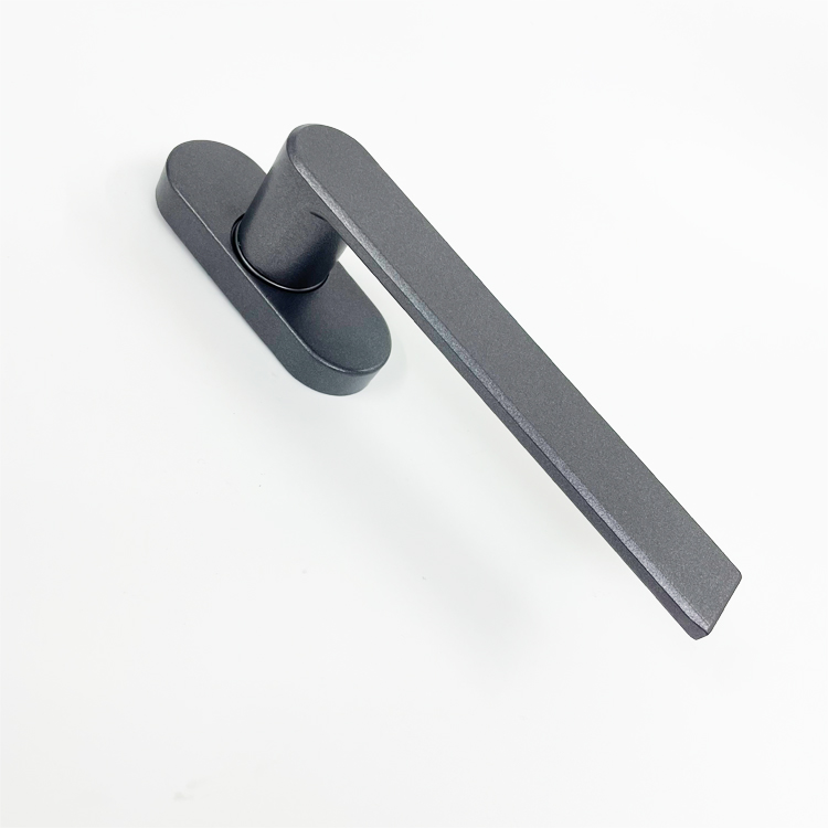 断桥铝平开窗108窗纱一体执手直把手 外玻璃窗户矮扁薄歪执手配件详情14