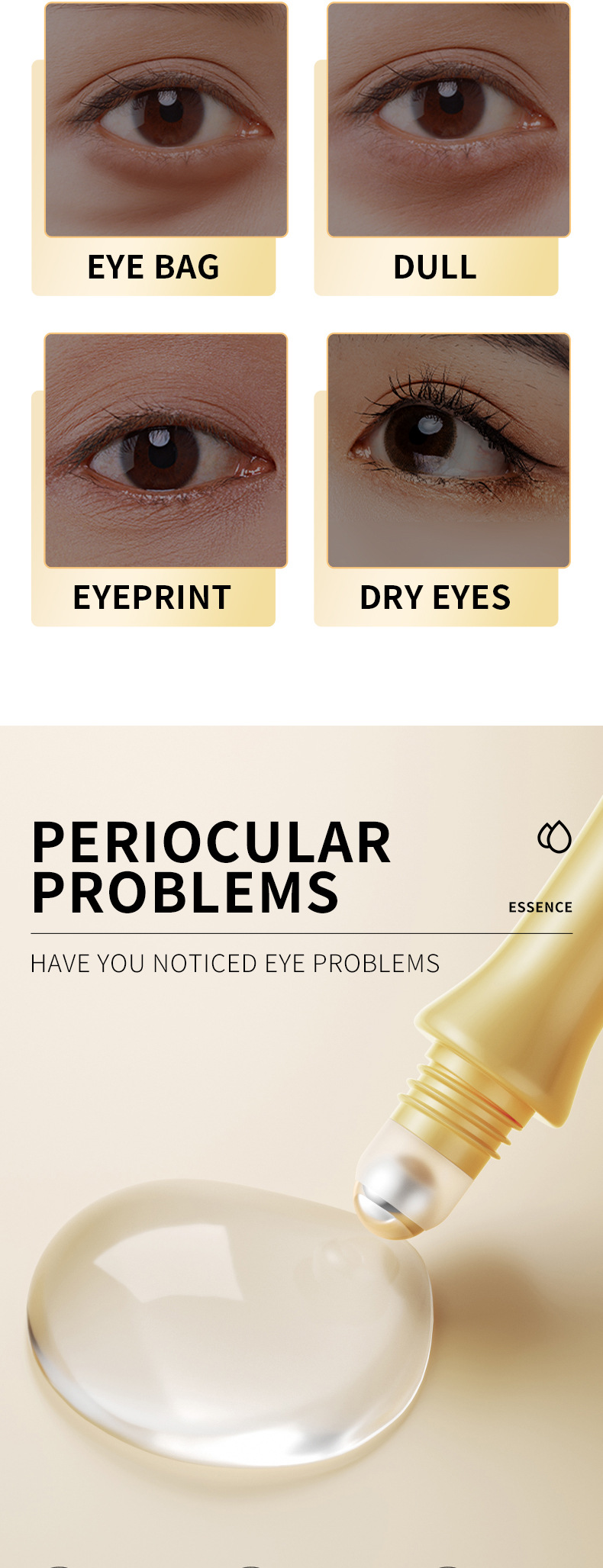 All-english retinol Rolling Eye cream SADOER Rolling Massage Eye essence cross-border foreign trade live streaming wholesale pic 2