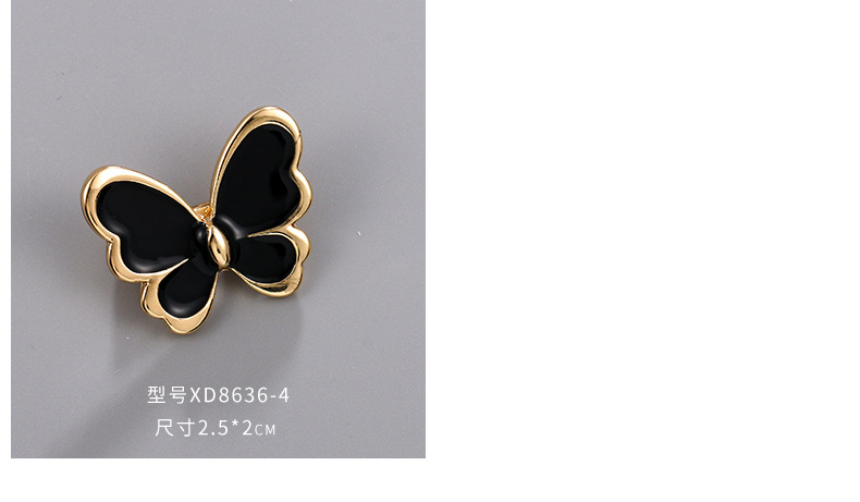 韩版滴油小蝴蝶服装胸针 时尚昆虫胸花 简约气质动物别针配饰品详情6