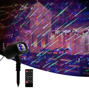 Cross-border exclusive plastic shell laser light outdoor waterproof Christmas starry sky pattern RF remote control pic 4