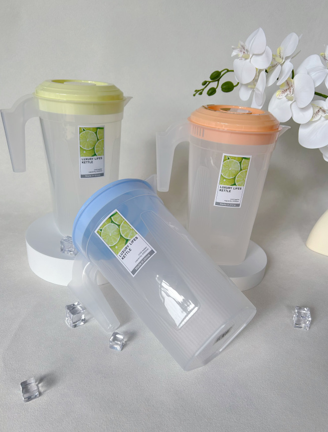 New plastic cold water bottle with large capacity for household tea brewing, measuring pot, milk tea shop cold water bottle with scale, commercial use pic 5