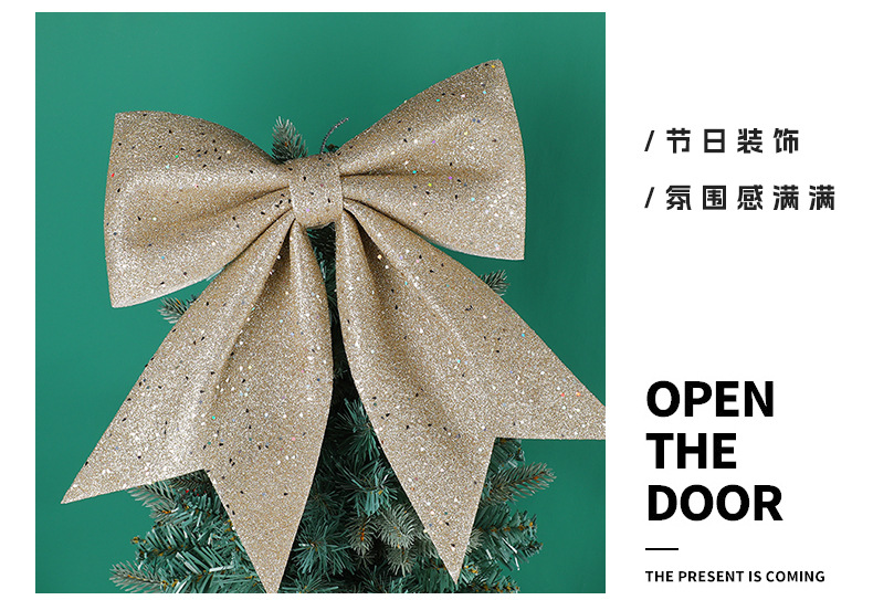 New Christmas bow pendants from the original manufacturer, creative Christmas tree bow decorative pendants, Christmas window decorations pic 9