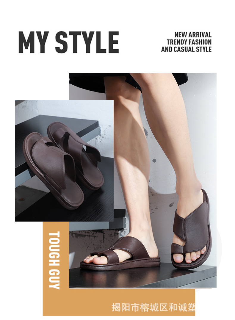 跨境人字拖男沙滩拖鞋夏季外穿men slippers男士休闲软底凉拖大码详情2