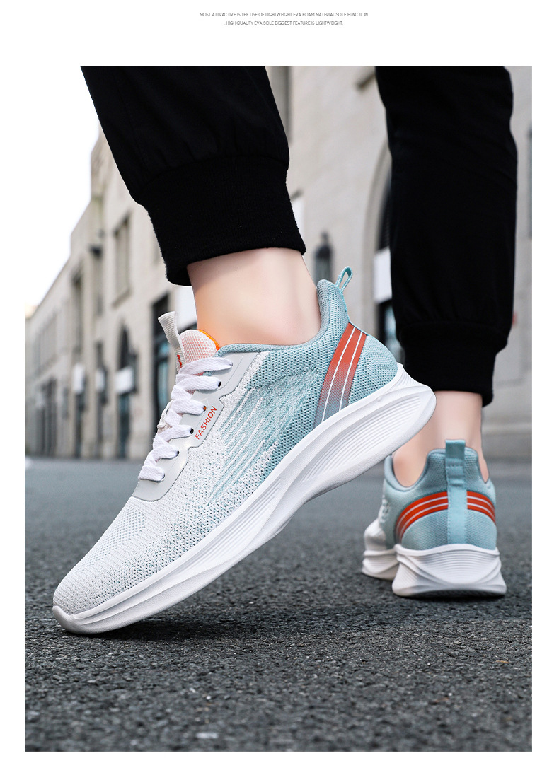 新款潮流春秋透气运动鞋系带气垫跑步鞋韩版轻便temu代发休闲鞋男详情10