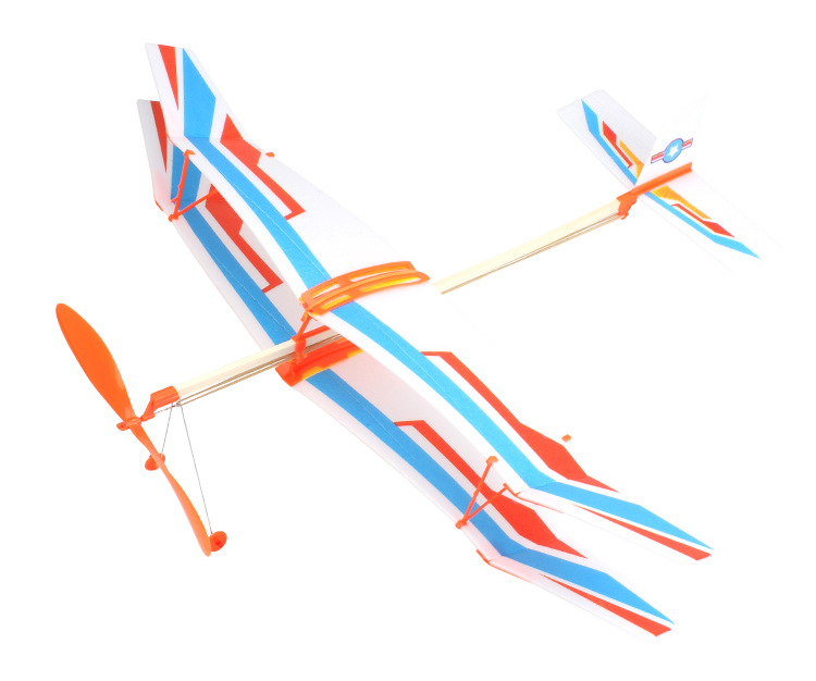 Wholesale of model aircraft assembly rubber band aircraft model toys, Tianchi rubber band power biplane science popularization model pic 11