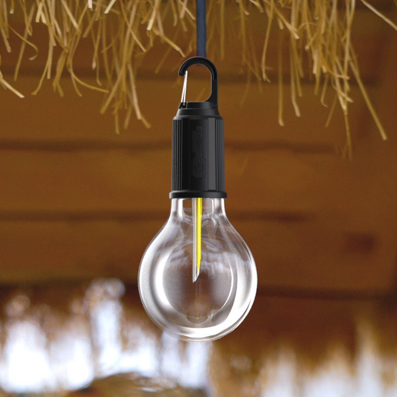 Tungsten filament bulb, USB charging, retro camping lamp, LED warm light, tent lamp, ambient light, night light, table lamp pic 4
