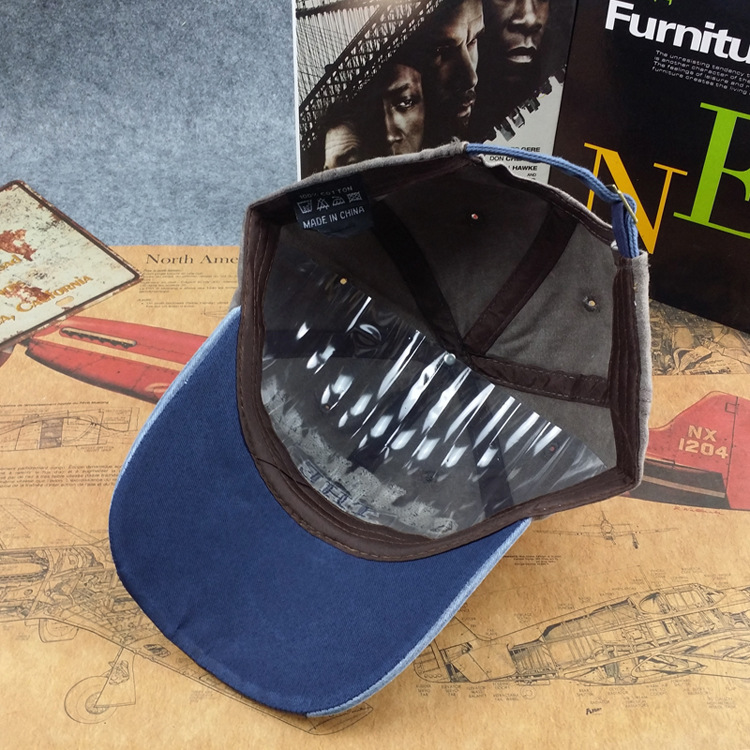 欧美水洗做旧牛仔棒球帽original black户外钓鱼鸭舌帽子外贸现货详情10