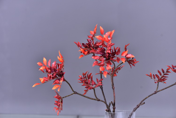 Factory wholesale of artificial leaves, autumn leaves, artificial peach leaves, wood leaves, flower arrangements, leaf materials, soft decoration, visual merchandising, floral design, and plants pic 10