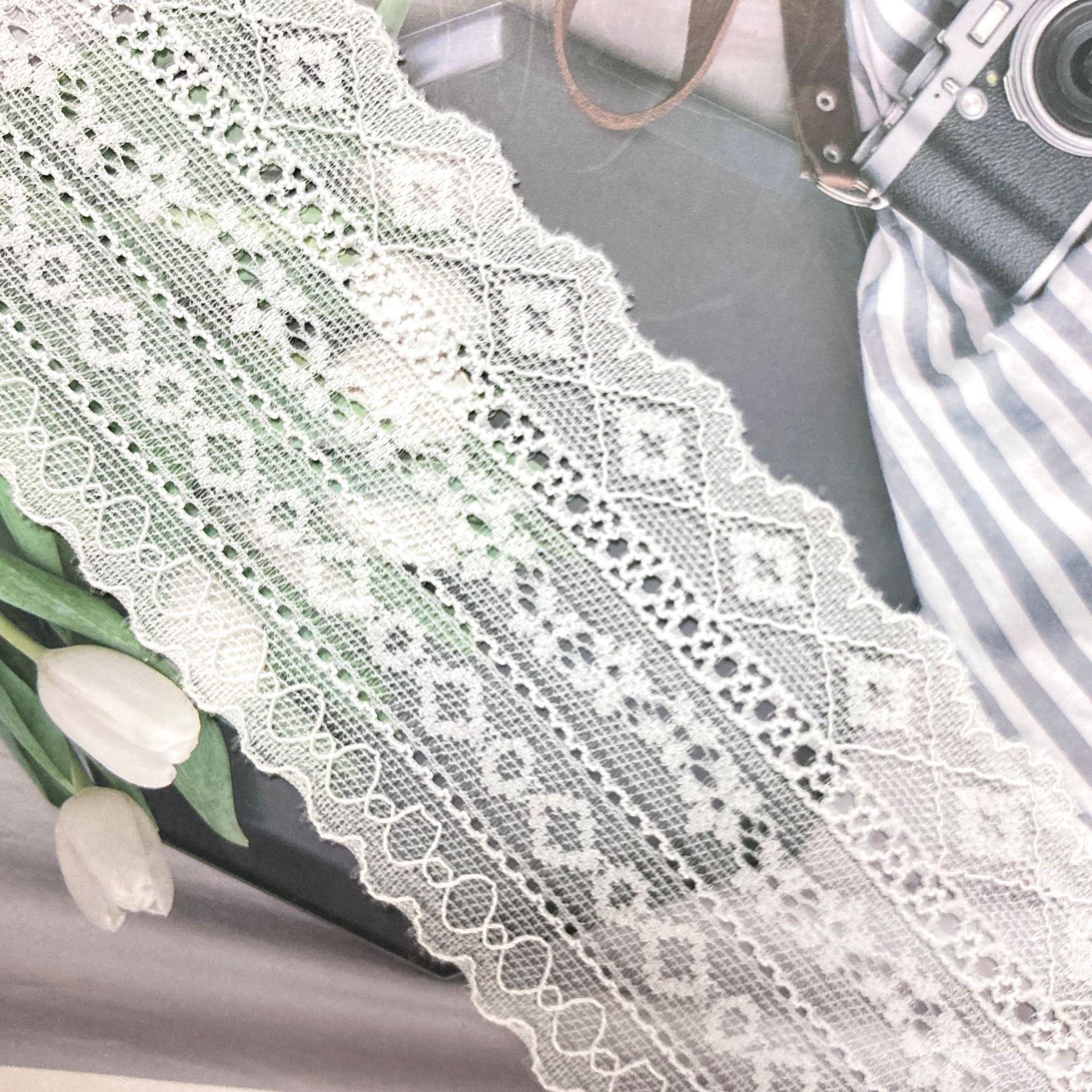 Custom elastic lace trim manufacturer wholesale lace ethnic style lace trim straps diy accessories small lace edges pic 19