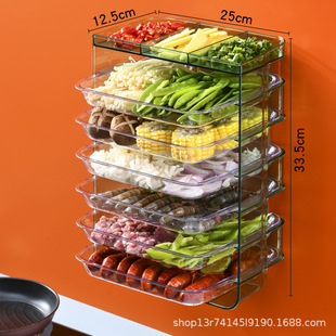 Breathable and heat-insulating vegetable cover, kitchen transparent plastic multi-layer food cover, summer dining table mosquito and fly-proof preservation cover pic 5