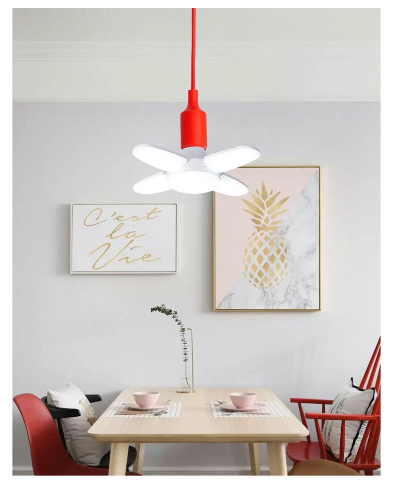 New folding leaf lamps with three-leaf, four-leaf and five-leaf mini LED bulbs, constant current and wide voltage are available for export pic 11