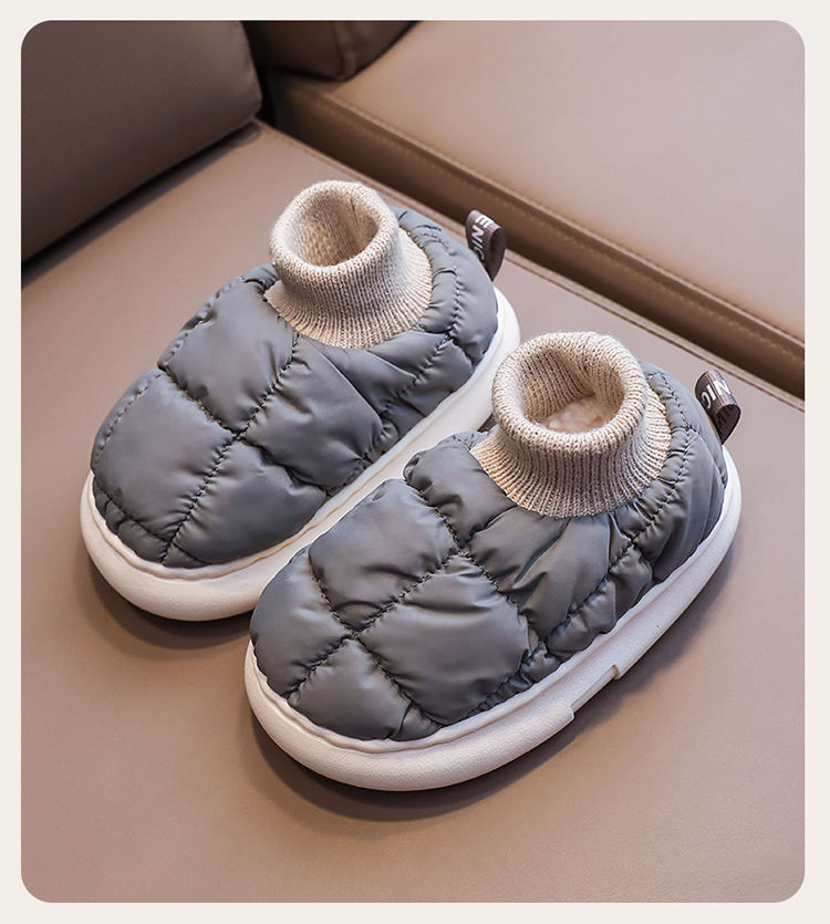 儿童棉拖鞋宝宝室内防滑软底居家棉鞋男女童室内保暖防水包跟棉鞋详情14