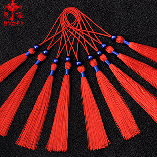 厂家直销金属流苏穗涤纶特细丝中国结流苏汉服古装服饰香包吊须详情33