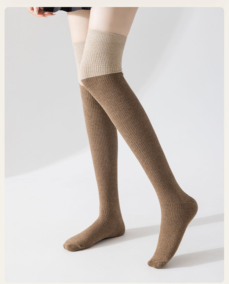 Calcetines stand one piece calcetines mujer primavera otoño invierno calcetines negro patchwork calcetines micro presión calcetines jk rodilleras calcetines one piece pic 14