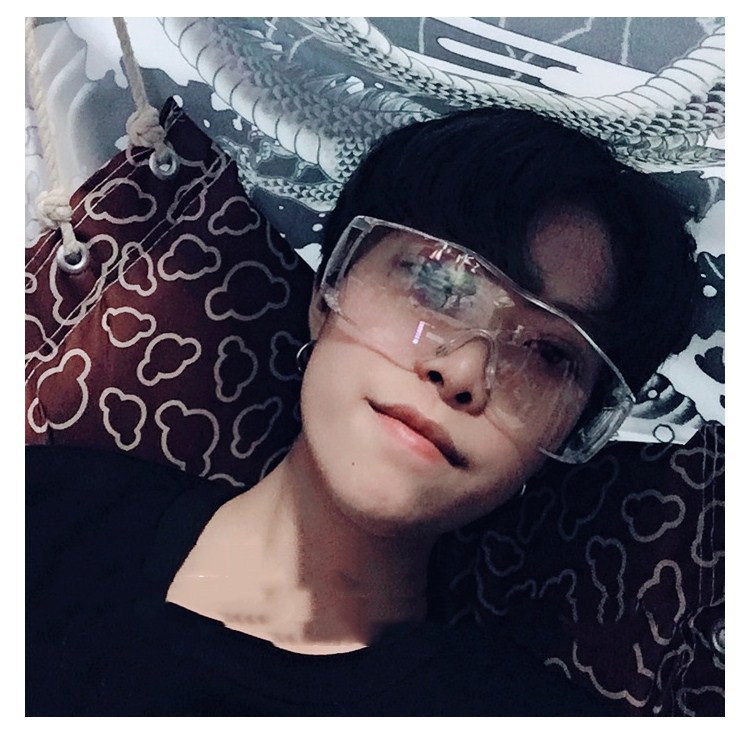 炫酷防飞溅防尘眼镜透明大框潮个性眼镜男女凹造型护目镜太阳镜详情10