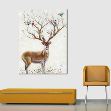 三联黑白黄色的小船油画电脑喷绘油画速卖通亚马逊wish装饰画画芯详情13