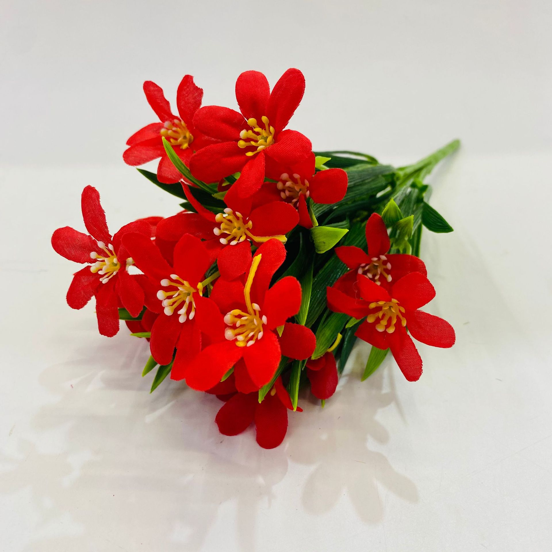 Hongsheng Simulation Craft simulation silk fabric decoration, bouquet of orchid flowers, indoor living room decoration ornaments, orchid flower arrangement pic 14