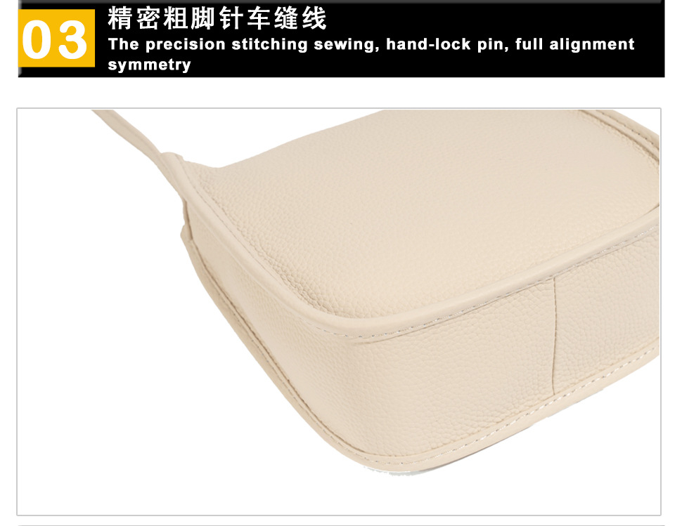 Leather single-shoulder bag for women, versatile and fashionable 2023 Korean small square bag, top layer cowhide ins Korean version crossbody bag, small bag pic 46