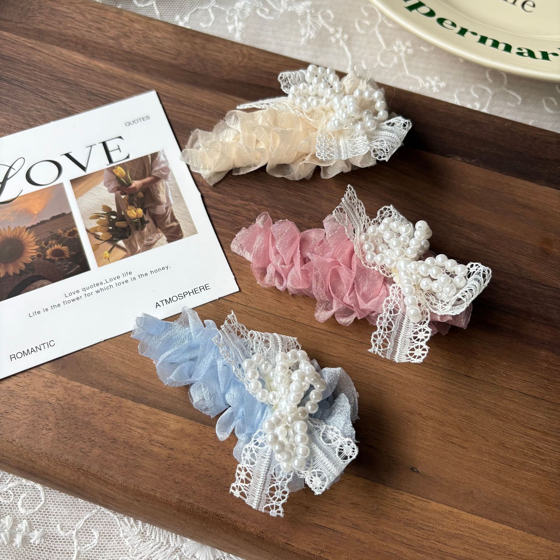 Spring new solid-color satin hair band for women, high head pressure headband, high-end and light luxury hair tie and hairpin headwear pic 3