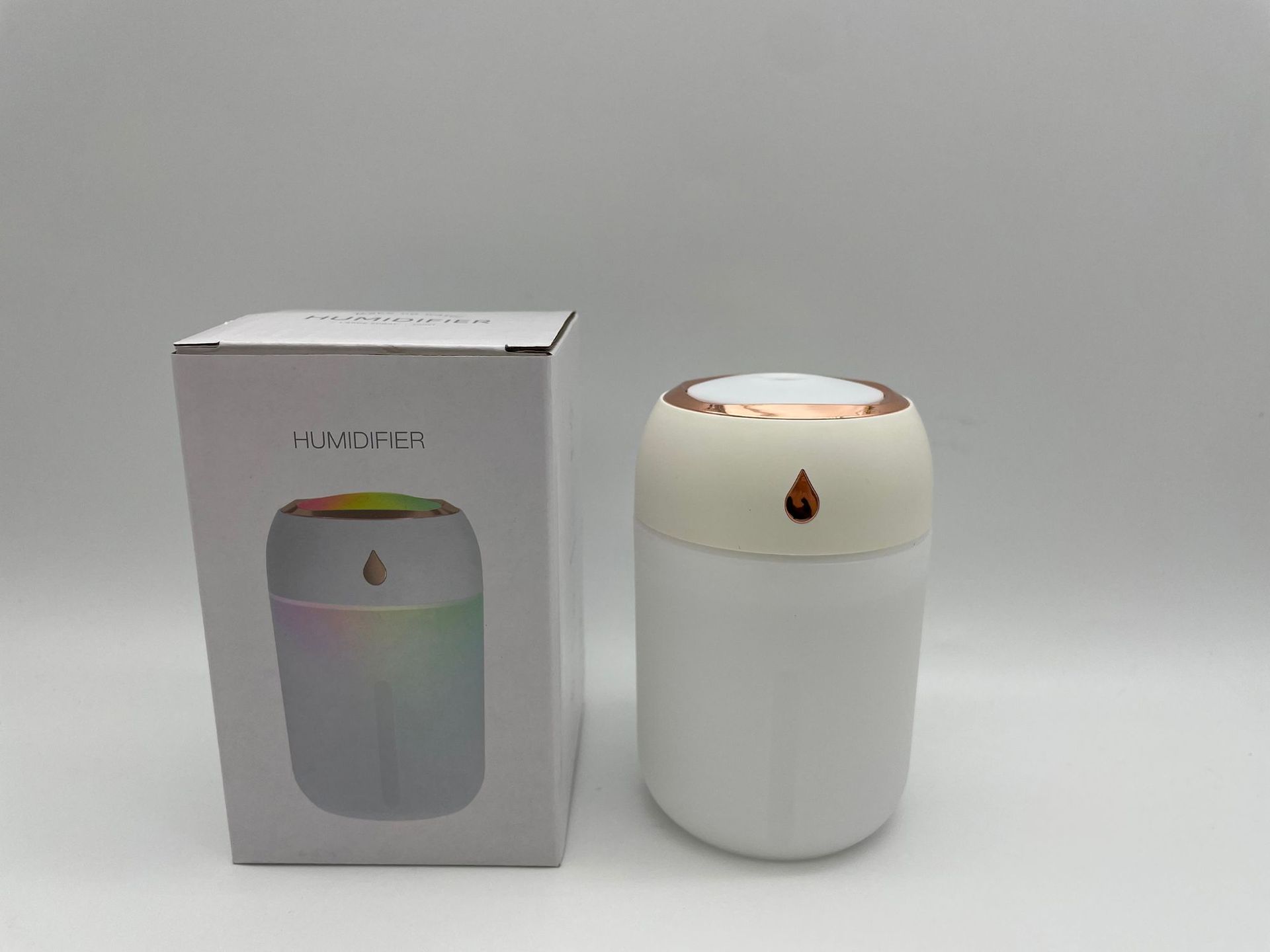 New colorful water drop humidifier USB spray night light silent home mini aromatherapy air humidifier gift pic 2