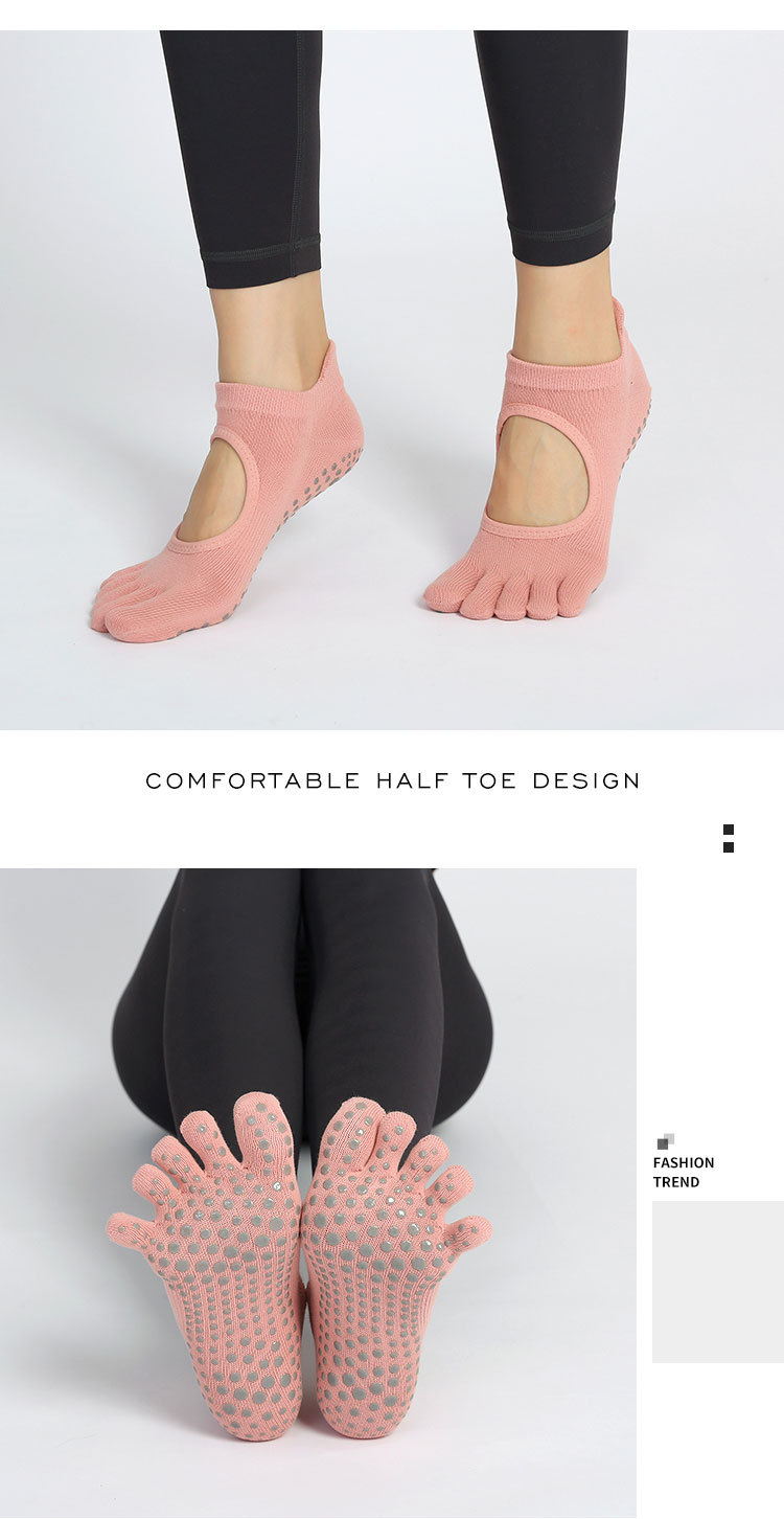 瑜伽袜子夏季防滑袜女夏天普拉提袜五指袜分指运动室内运动袜详情20