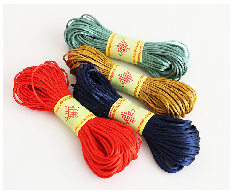 Korean Silk Thread No. 7, small tie tassel thread, diy hand-woven rope, Chinese knot thread, jewelry, 1.5mm pic 13