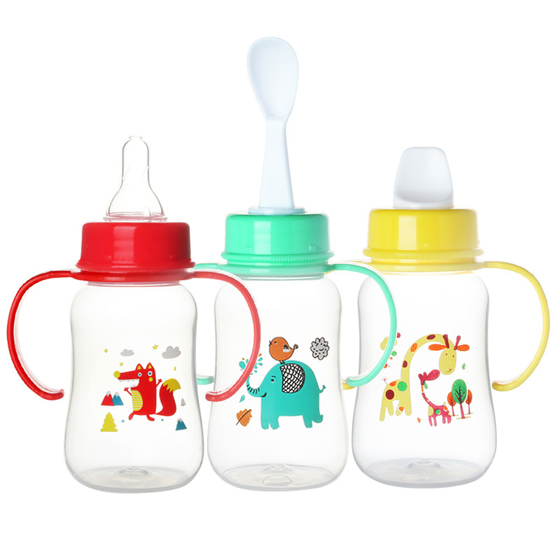 Baby and maternal products: Food-grade plastic PP baby feeding bottle, anti-inflation 250ml standard mouth for newborn babies pic 4