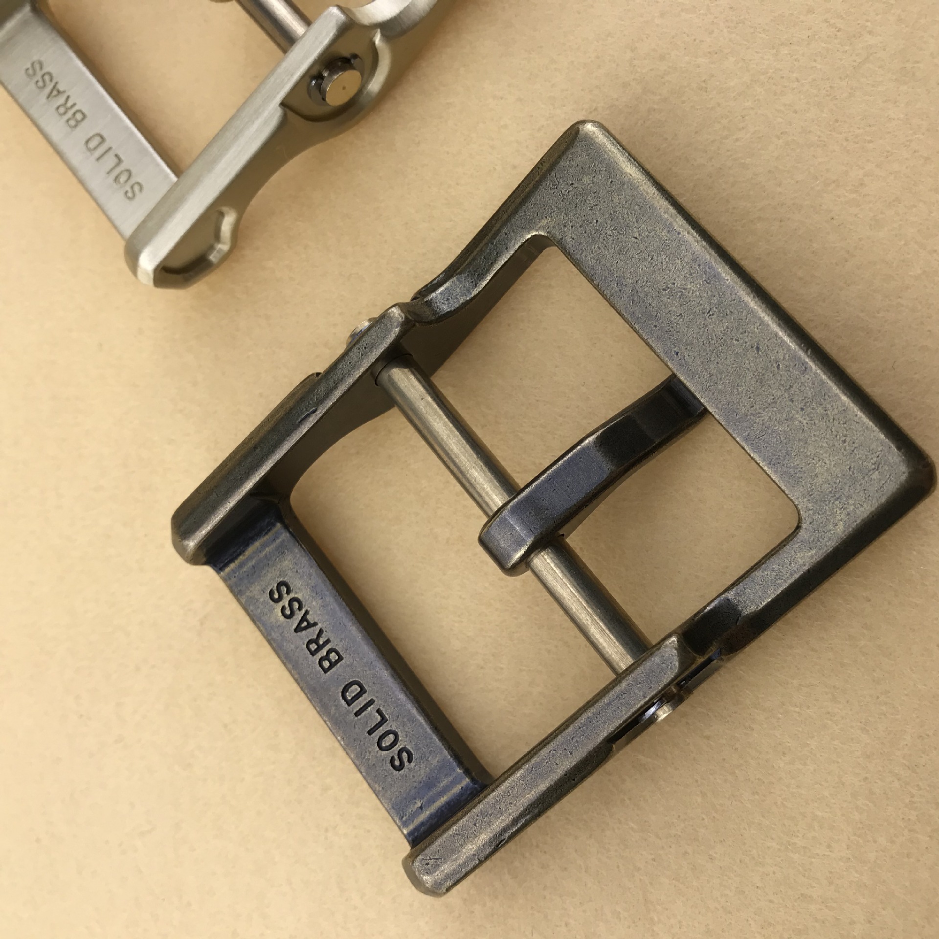 Solid pure copper detachable belt buckle, thick and practical, pure copper leather belt buckle, retro casual belt clip wholesale pic 6