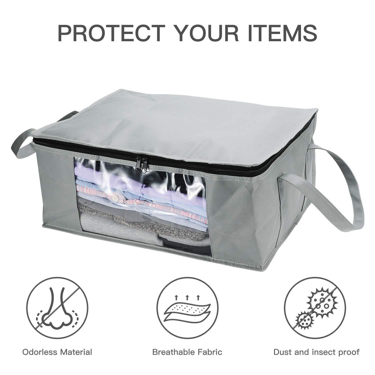 Amazon thickened non-woven fabric quilt storage bag, packing bag, moving storage bag, foldable cotton quilt storage bag pic 14