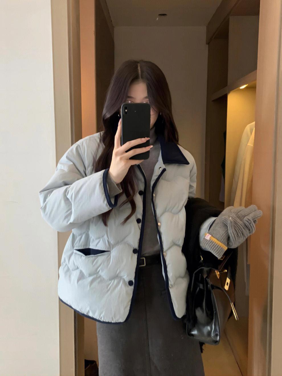 Lapel Dongdaemun light down cotton-padded jacket for women, short chanel-style cotton-padded jacket, casual coat for winter pic 8